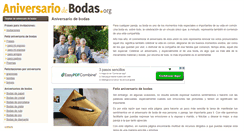 Desktop Screenshot of aniversariodebodas.org