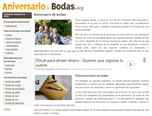 Tablet Screenshot of aniversariodebodas.org